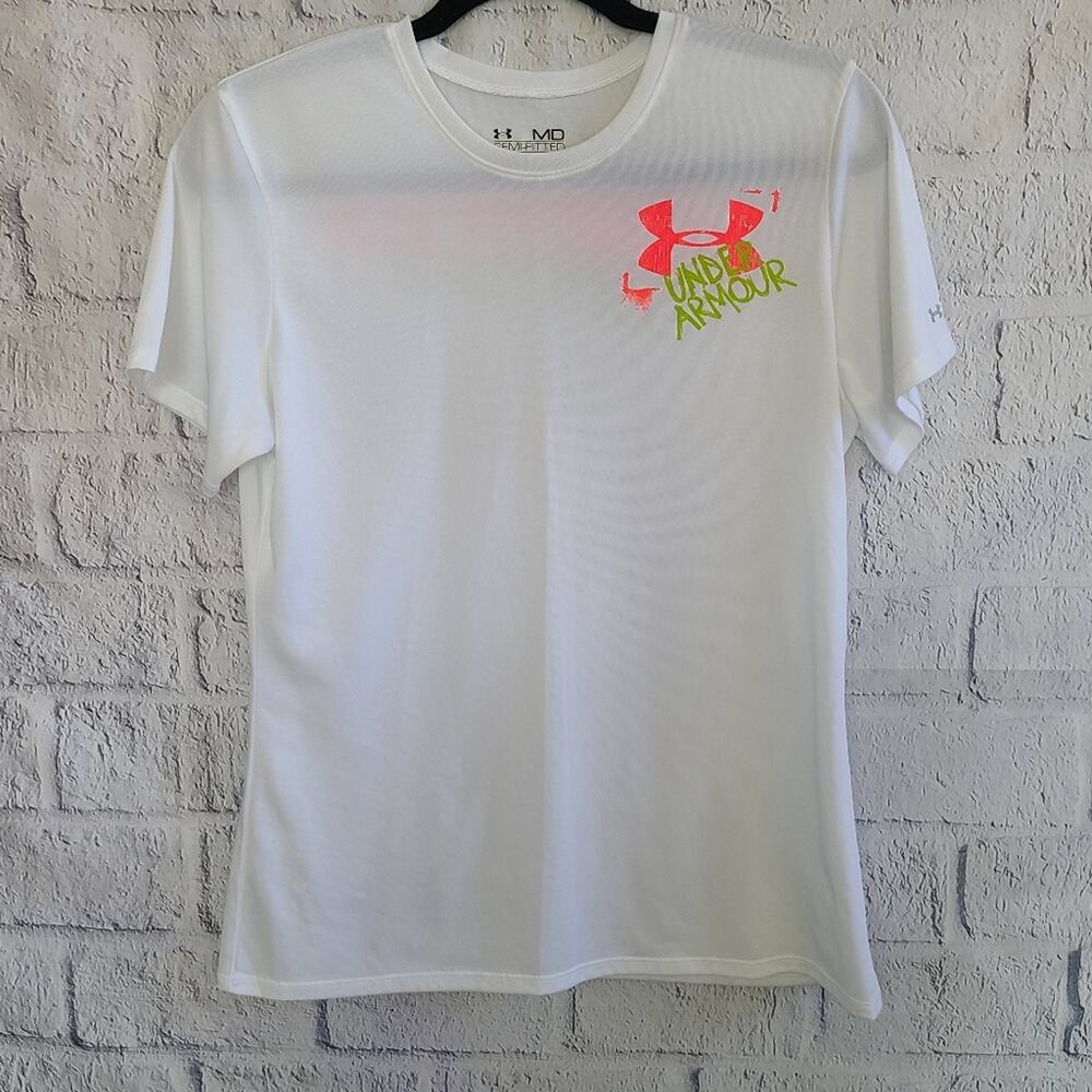 Under Armour Heat Gear Semi-Fitted Sheer Running Shirt Size Medium